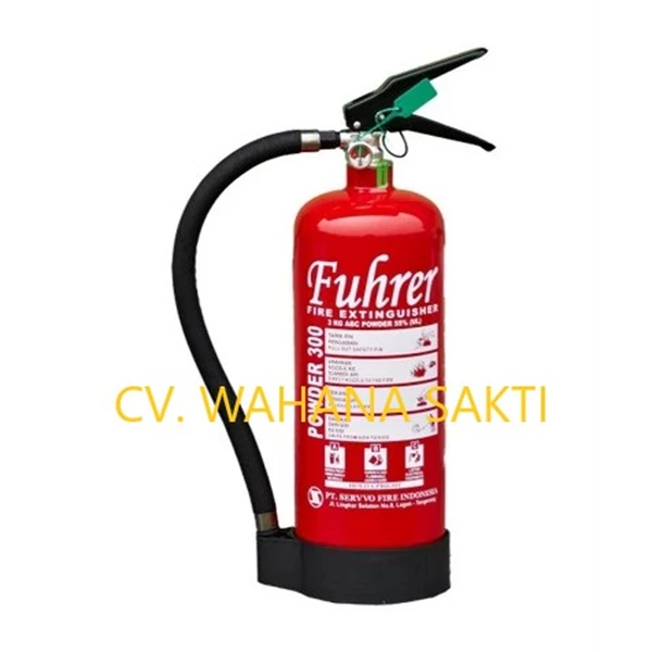 FUHRER Fire Extinguisher FP 300 ABC Capacity 3 Kg Media ABC Dry Chemical Powder