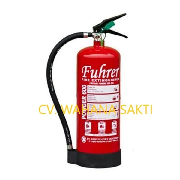 Tabung Pemadam Kebakaran FUHRER FP 600 ABC Kapasitas 6 Kg Media ABC Dry Chemical Powder