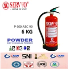SERVVO P 600 ABC 90 Fire Extinguisher Capacity 6 Kg ABC Dry Chemical Powder Media  1