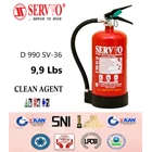 SERVVO D 990 SV-36 Fire Extinguisher Capacity 9.9 lbs Media Clean Agent 1