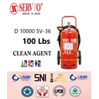 SERVVO D 10000 SV-36 Fire Extinguisher Capacity 100 lbs Media Clean Agent 1