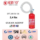 SERVVO SFT 240 SV-36 Fire Extinguisher Capacity 2.4 lbs Media Clean Agent 1