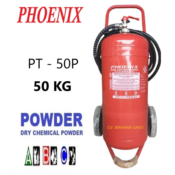 PHOENIX PT-50P Fire Extinguisher Capacity 50 Kg Media ABC Dry Chemical Powder