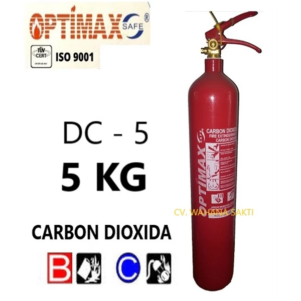 Alat Pemadam Kebakaran OPTIMAX DC-5 Kapasitas 5 Kg Media ABC Dry Chemical Powder